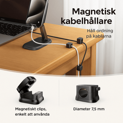 FIXA – Magnetisk kabelhållare för ett rent och organiserat skrivbord