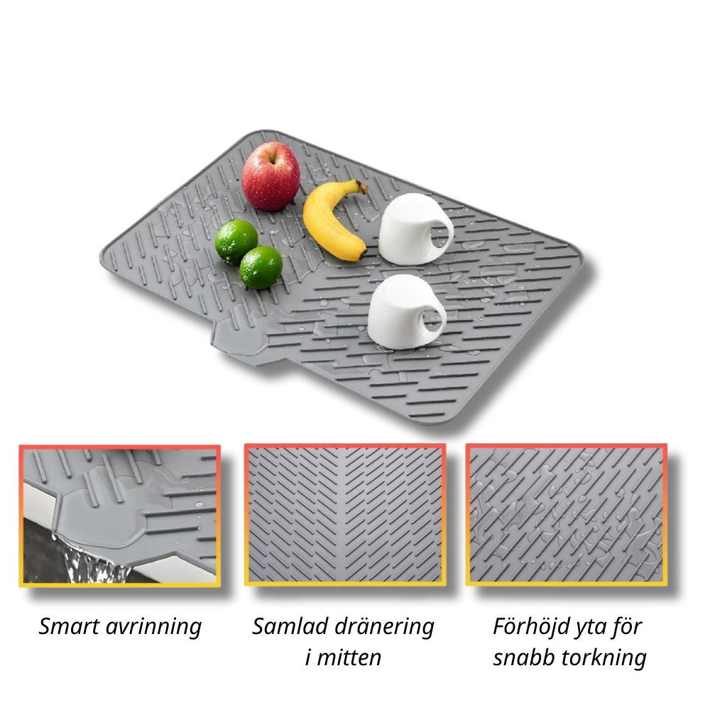 SAGA – Smart avrinningsmatta i värmetåligt silikon
