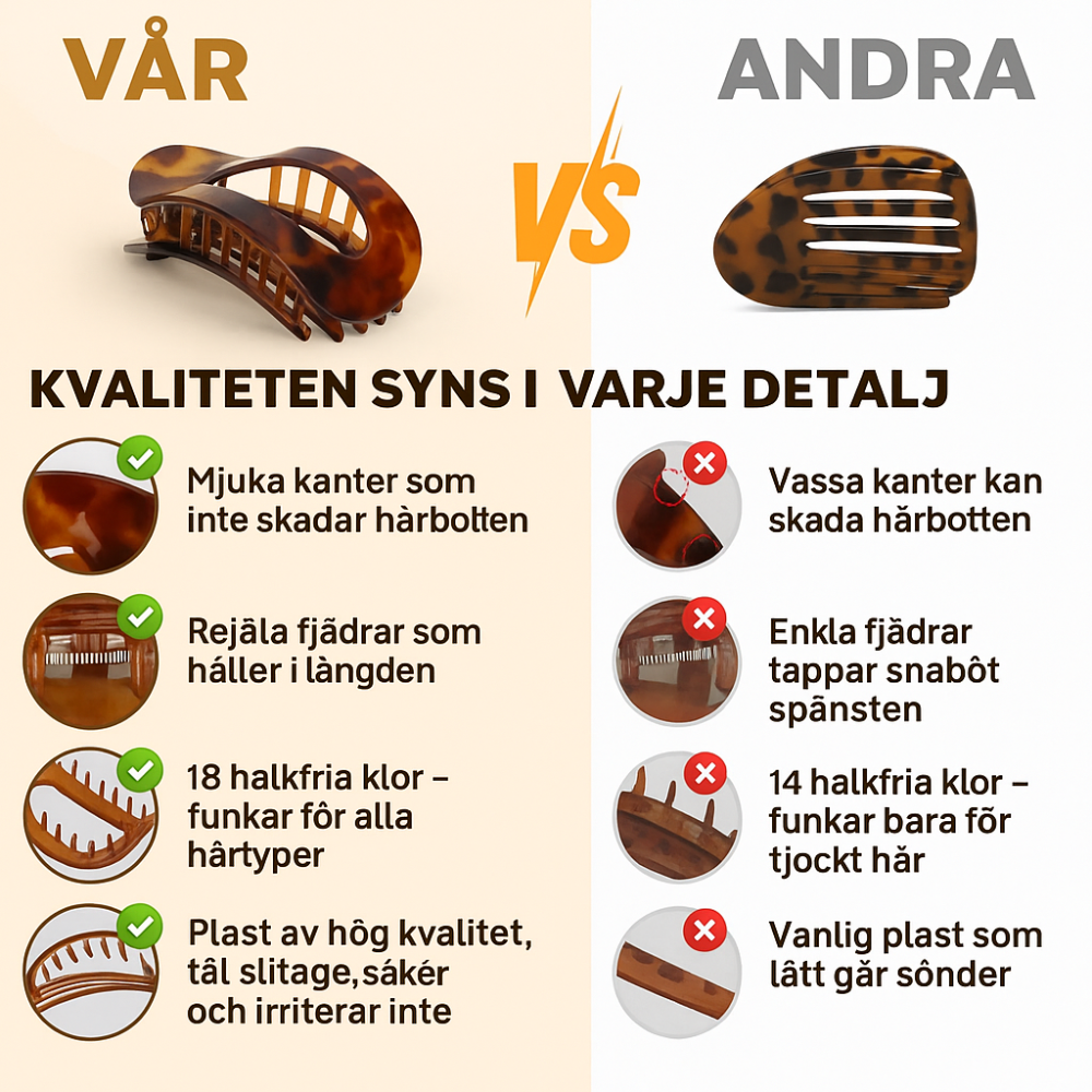 LUNA – Stilren håraccessoar för vardag och fest