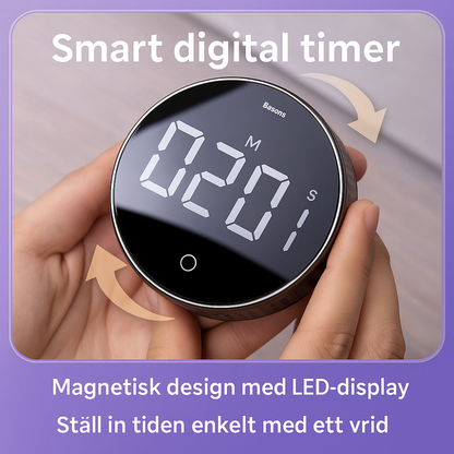 TIDRA – Smart magnetisk timer med LED-display